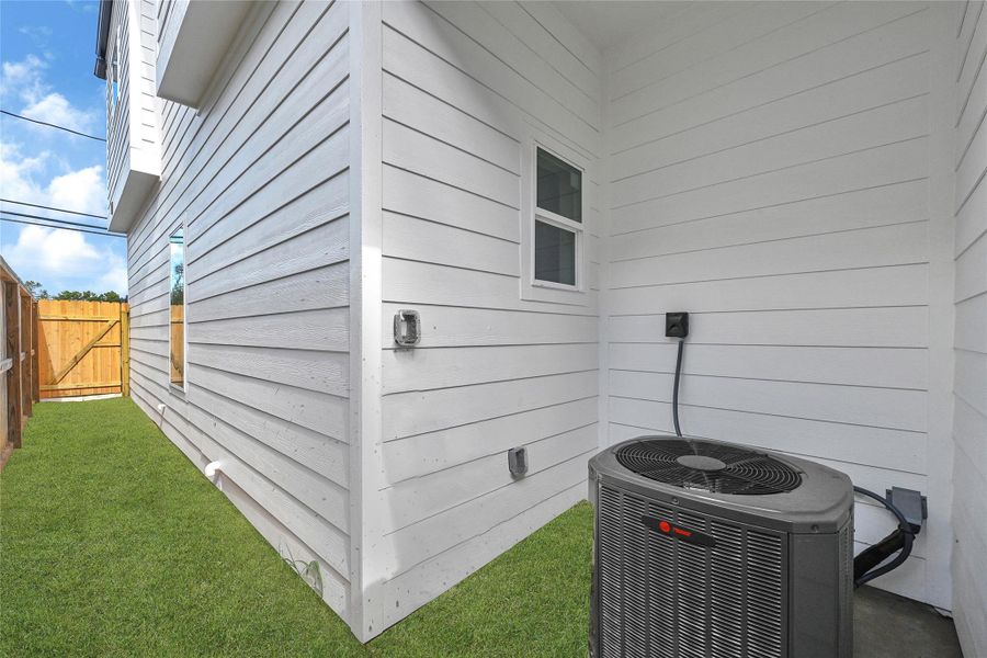 Exterior details and patio area of a home in , Houston (Image 20). Exterior details and patio area of a home in , Houston (Image 20).