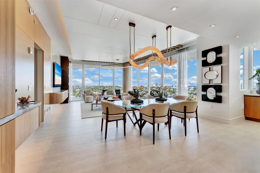 Furnished interior view inside a new home in , Fort Lauderdale (Image 55).