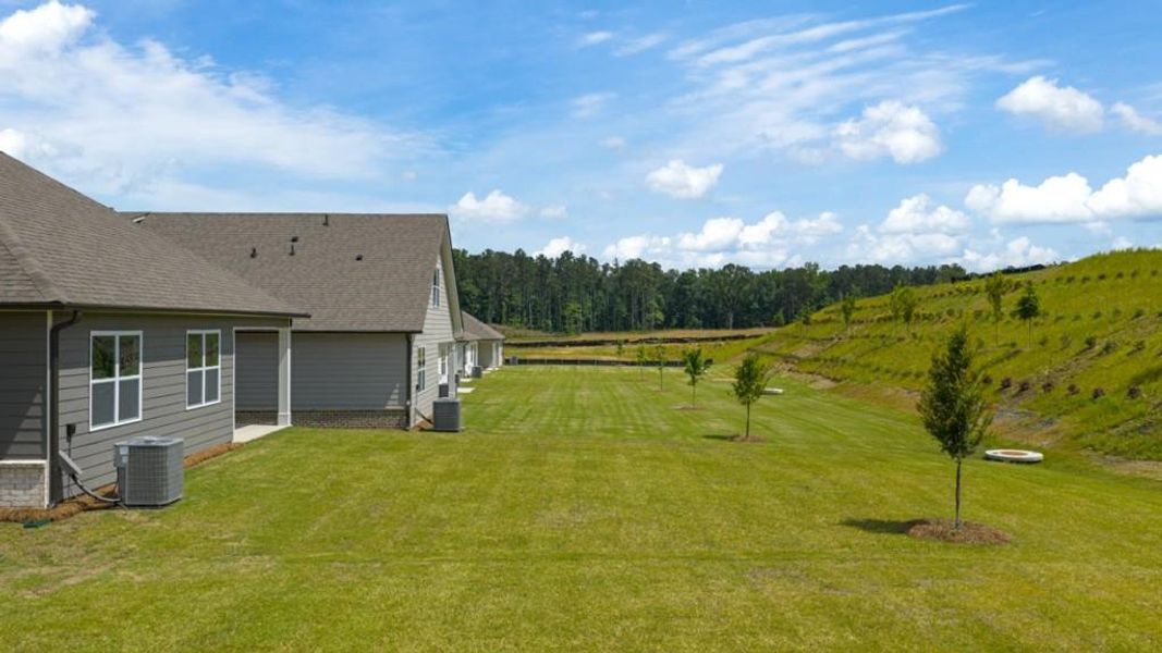 Front exterior of a new home in Hamptons at Riverwood North, Dallas, GA, highlighting curb appeal (Image 23).