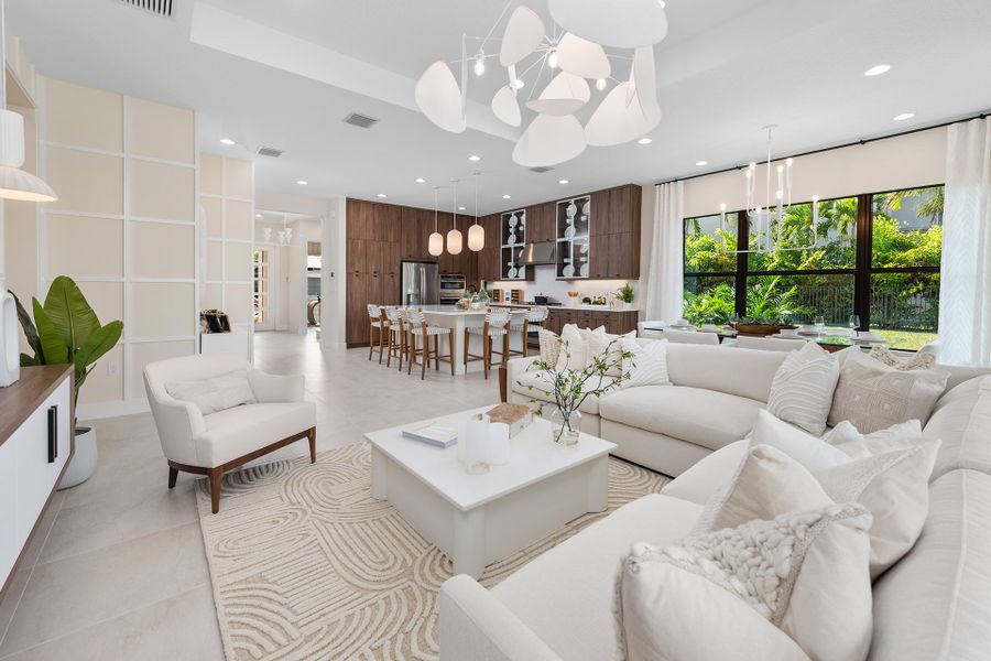Representative furnished interior of a home built from the Samoa by GL Homes in Lotus Edge, Boca Raton (Image 13).