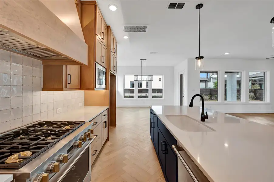 Furnished interior view inside a new home in Easthaven at Bridgeland Central - Horizon Collection, Cypress (Image 5).