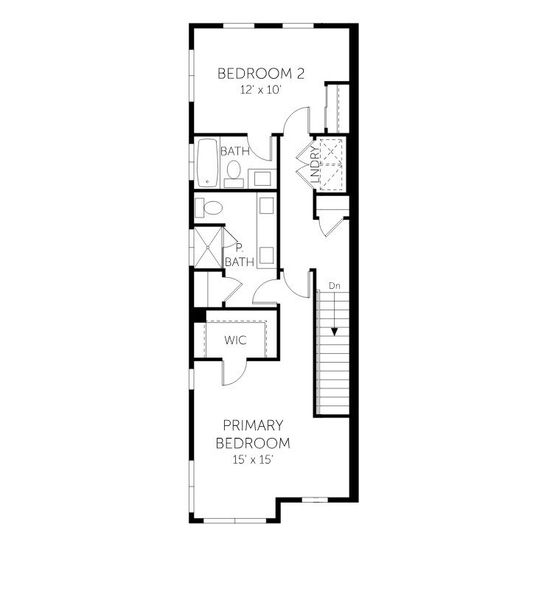 2D floor plan layout of this home in Geos, Arvada, CO (Image 7).