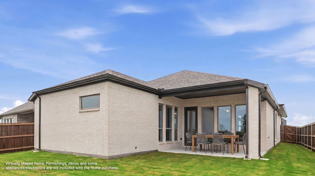 Exterior details and patio area of a home in Meraki, Forney (Image 2).