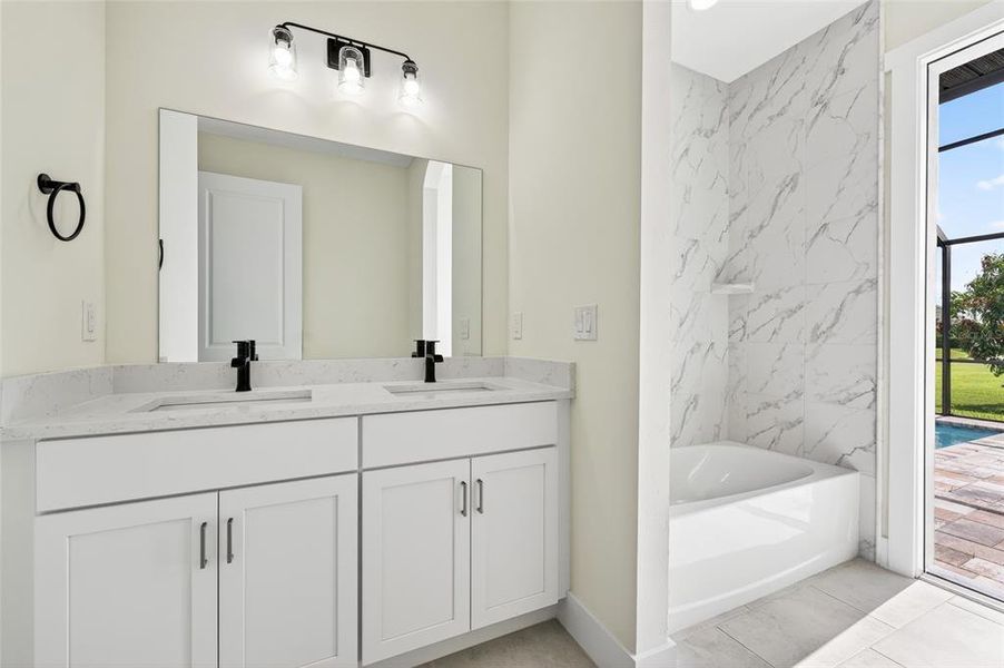 Furnished interior view inside a new home in , Cape Coral (Image 9).