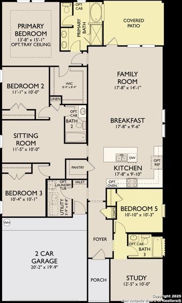 2D floor plan layout of this home in Saddlebrook Ranch, Schertz, TX (Image 5). 2D floor plan layout of this home in Saddlebrook Ranch, Schertz, TX (Image 5).