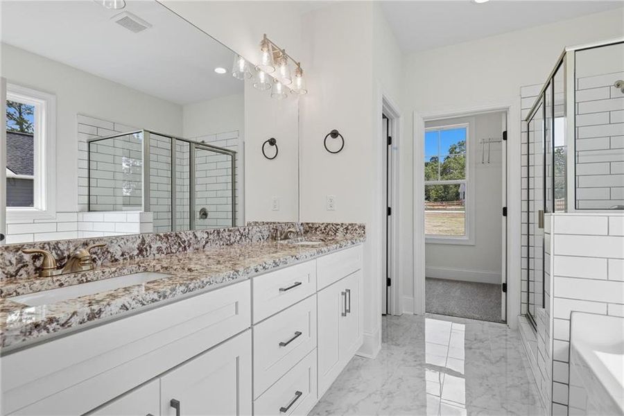 Furnished interior view inside a new home in , Hiram (Image 7).