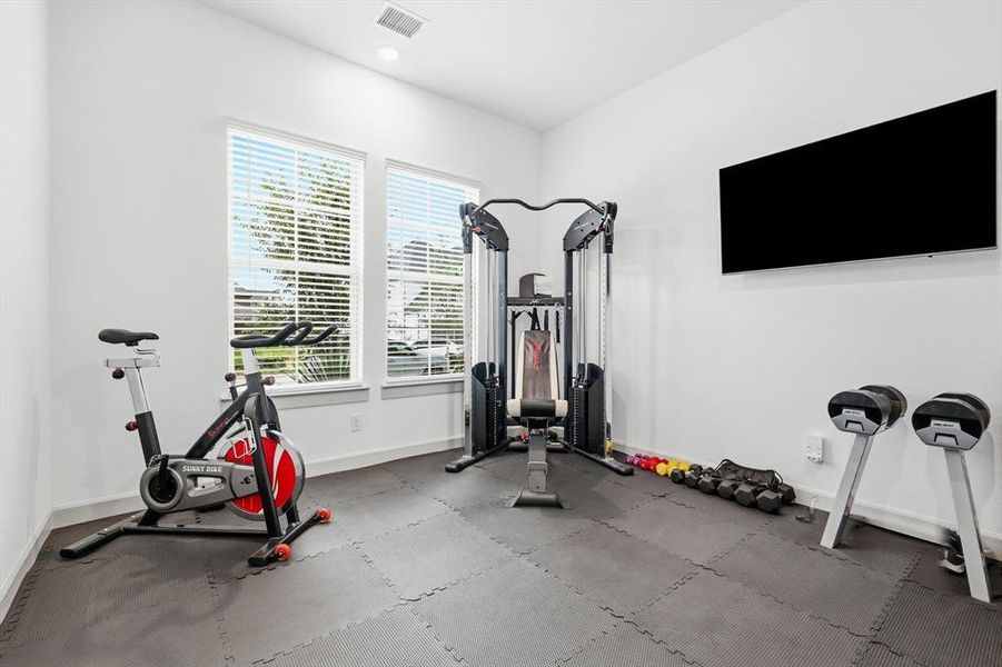 Furnished interior view inside a new home in Estates at Stacy Crossing, McKinney (Image 34).