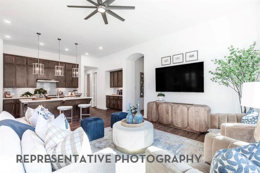 Furnished interior view inside a new home in Wildridge, Oak Point (Image 22).