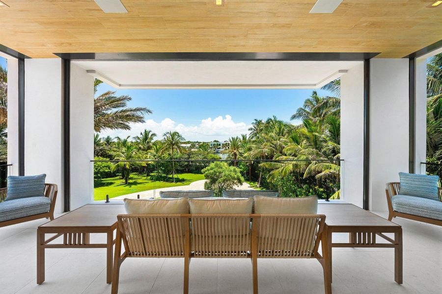 Exterior details and patio area of a home in , Manalapan (Image 29).