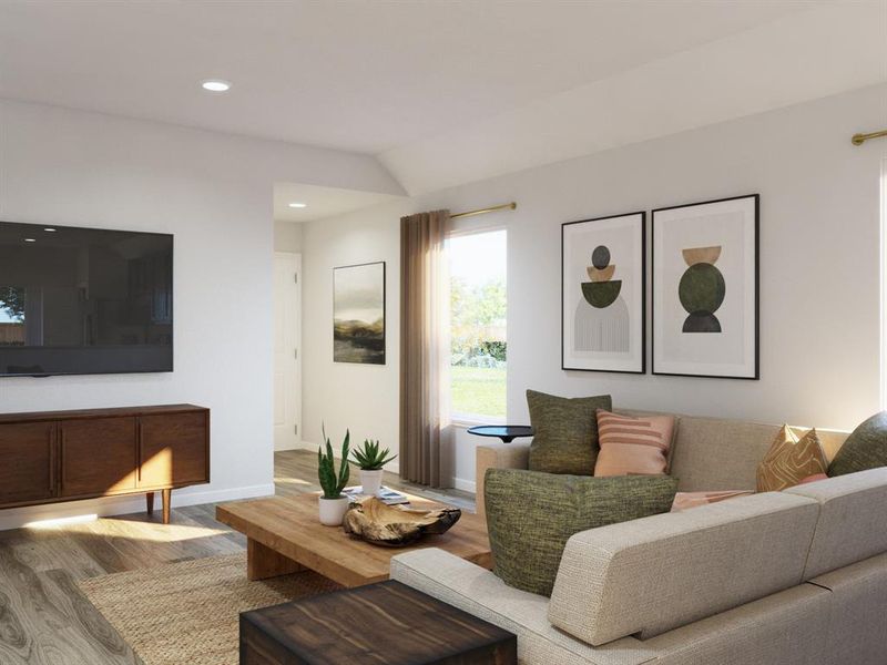 Furnished interior view inside a new home in Christian Meadows, Ennis (Image 15).