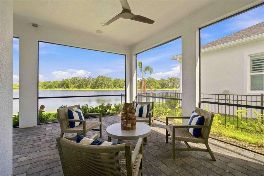 Exterior details and patio area of a home in , Parrish (Image 20).