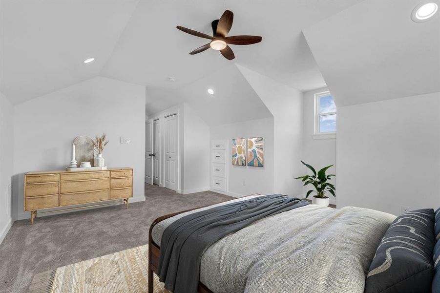 Furnished interior view inside a new home in , Elm Mott (Image 9).