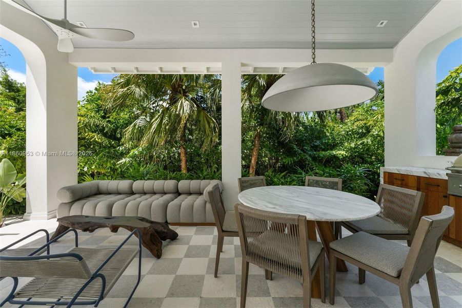 Furnished interior view inside a new home in , Key Biscayne (Image 4). Furnished interior view inside a new home in , Key Biscayne (Image 4).