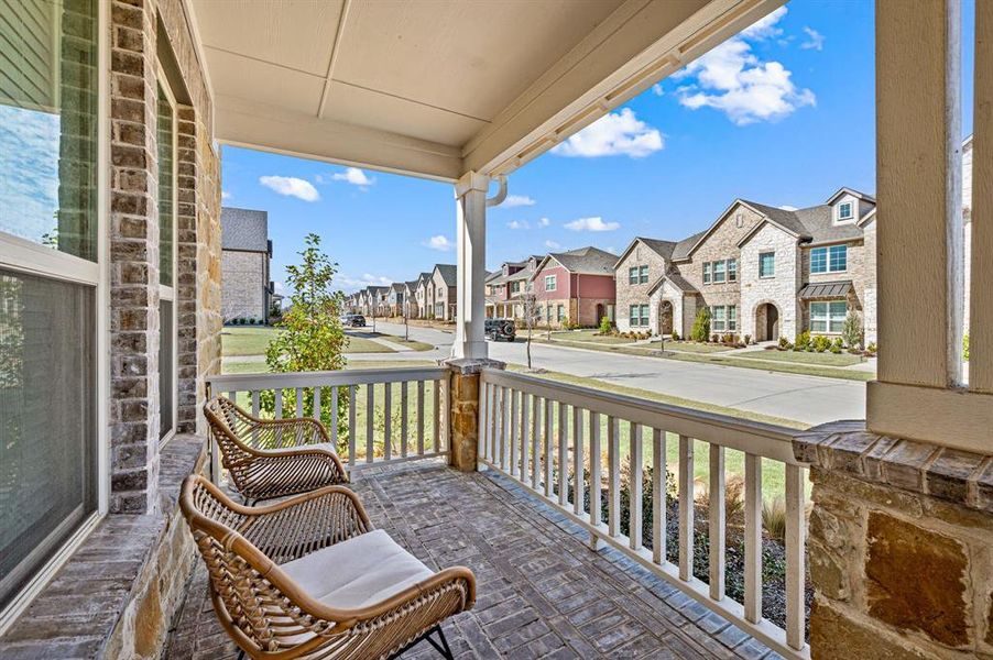Exterior details and patio area of a home in , Garland (Image 3).
