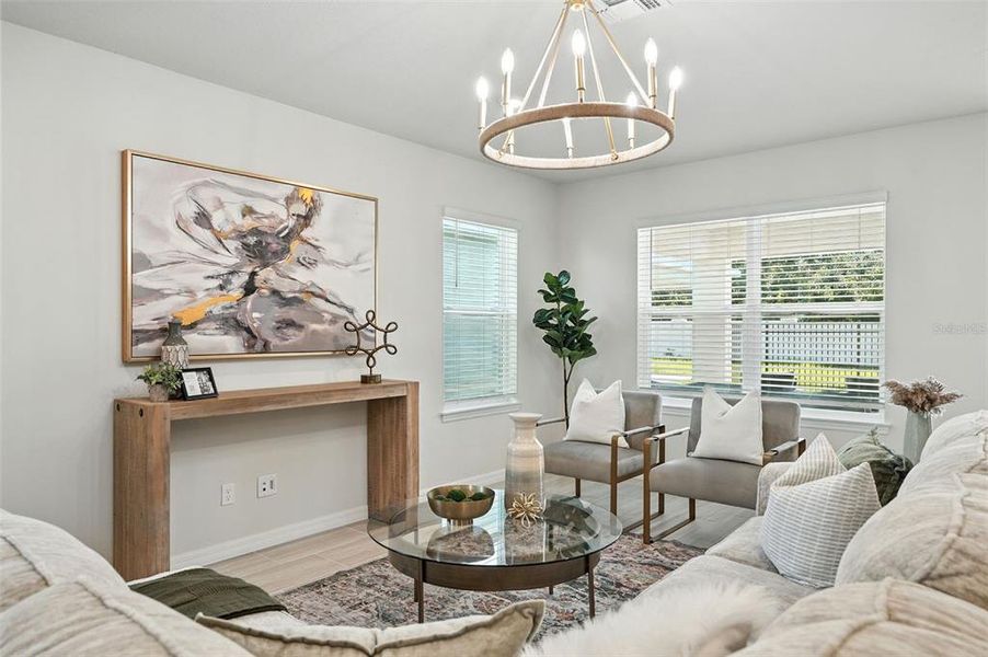 Furnished interior view inside a new home in Amelia Groves, St. Cloud (Image 14).