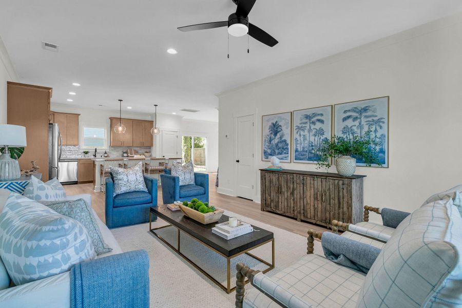 Furnished interior view inside a new home in , Charleston (Image 7).
