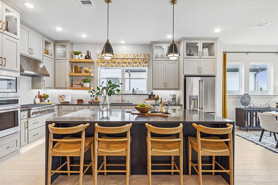 Representative furnished interior of a home built from the The Rolland by David Weekley Homes in The Retreat at Harvest, Argyle (Image 4).