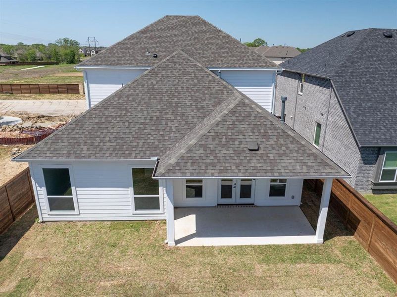 Front exterior of a new home in Solterra, Mesquite, TX, highlighting curb appeal (Image 23). Front exterior of a new home in Solterra, Mesquite, TX, highlighting curb appeal (Image 23).