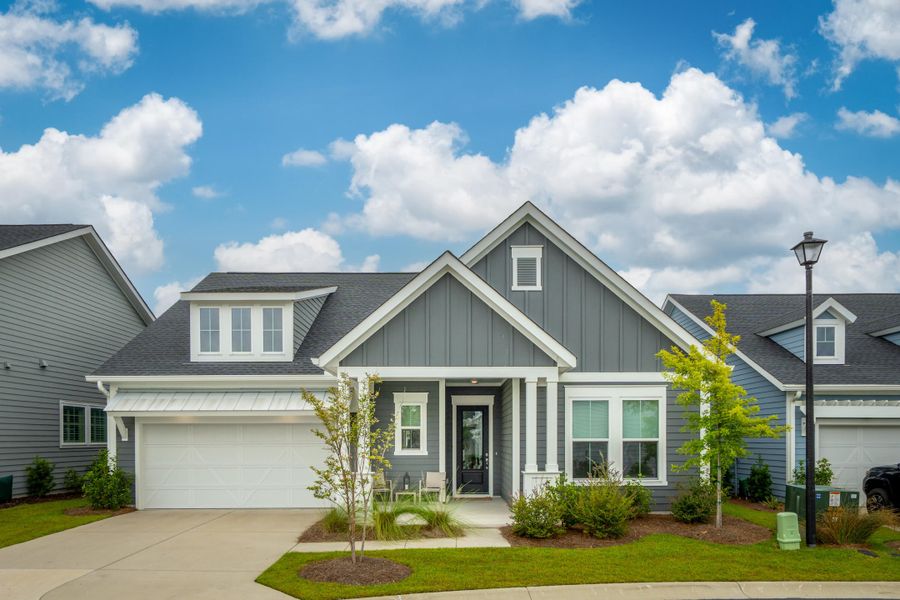 Front exterior of a new home in , Mount Pleasant, SC, highlighting curb appeal (Image 2). Front exterior of a new home in , Mount Pleasant, SC, highlighting curb appeal (Image 2).