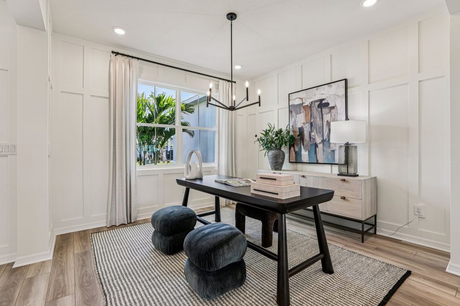 Representative furnished interior of a home built from the Briella by Risewell Homes in Country Club Estates, Palm Bay (Image 9).