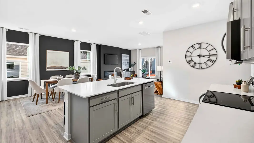 Furnished interior view inside a new home in The Falls at Newton, Newton (Image 4).