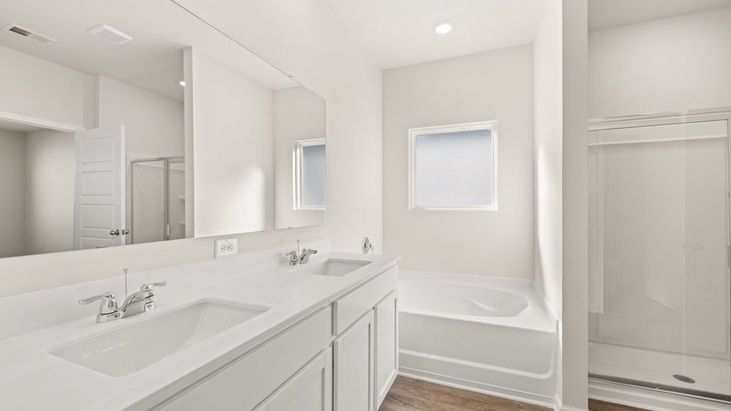 Furnished interior view inside a new home in The Preserve at Agricultural Village, Perry (Image 8).