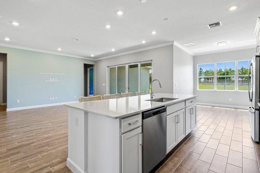 Furnished interior view inside a new home in , Loxahatchee (Image 10).