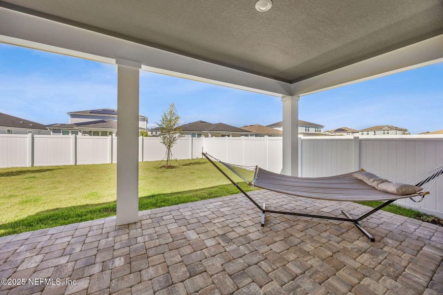 Exterior details and patio area of a home in Forest Park at Wildlight, Yulee (Image 1). Exterior details and patio area of a home in Forest Park at Wildlight, Yulee (Image 1).