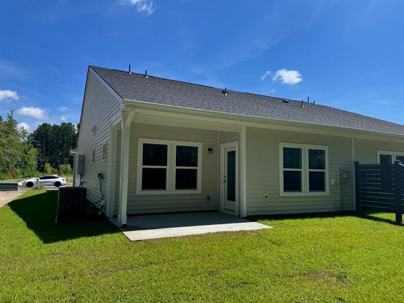 Exterior details and patio area of a home in Hammock Walk at Nexton, Summerville (Image 4).