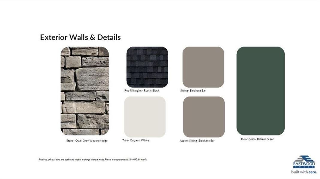 Sample of building materials used in homes in Twin Lakes, Hoschton (Image 10).