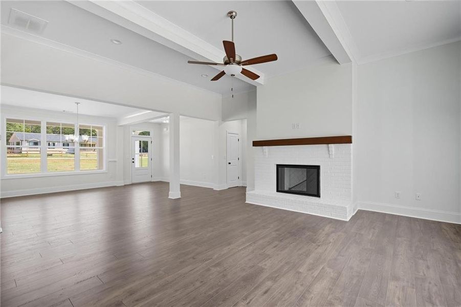 Spacious, unfurnished interior of a new home in , Hiram (Image 14).