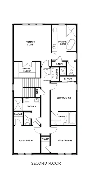 2D floor plan layout for the Isla by Brock Built in Nautilus Pointe, Inlet Beach, FL (Image 4).
