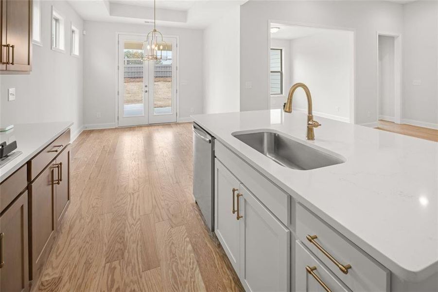 Furnished interior view inside a new home in Soleil Summit Chase, Snellville (Image 11).
