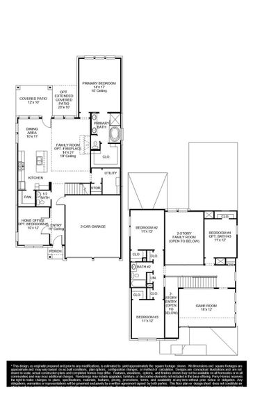 2D floor plan layout of this home in The Colony, Bastrop, TX (Image 2).