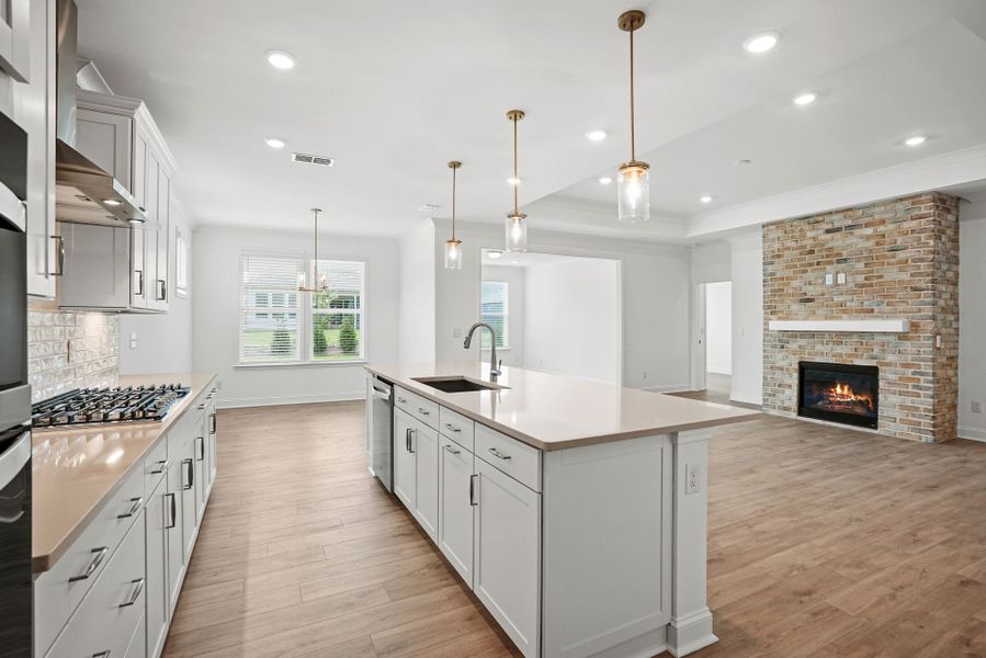 Furnished interior view inside a new home in Carolina Riverside, Belmont (Image 16).