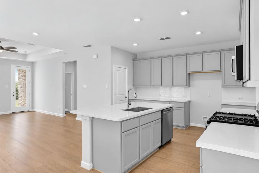 Furnished interior view inside a new home in Avalon at Cypress, Cypress (Image 8).