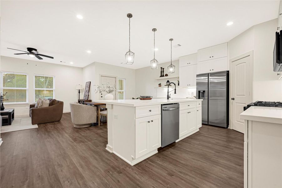 Furnished interior view inside a new home in , Houston (Image 8). Furnished interior view inside a new home in , Houston (Image 8).
