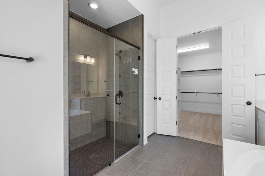 Walk-in shower in Primary Bath
