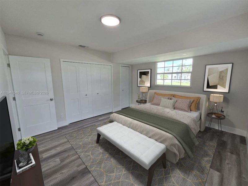 Furnished interior view inside a new home in , Miami (Image 15). Furnished interior view inside a new home in , Miami (Image 15).