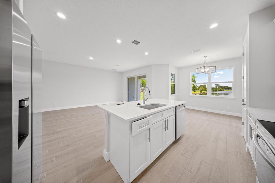 Furnished interior view inside a new home in , Port St. Lucie (Image 2).