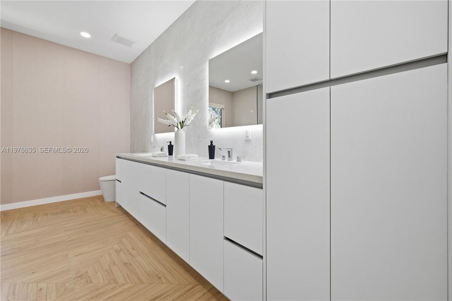 Furnished interior view inside a new home in , Miami (Image 32).