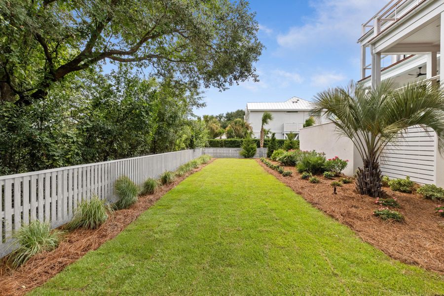 Exterior details and patio area of a home in , Sullivan's Island (Image 39). Exterior details and patio area of a home in , Sullivan's Island (Image 39).