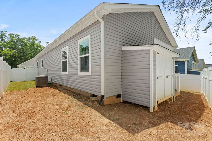 Exterior details and patio area of a home in , Asheville (Image 3).