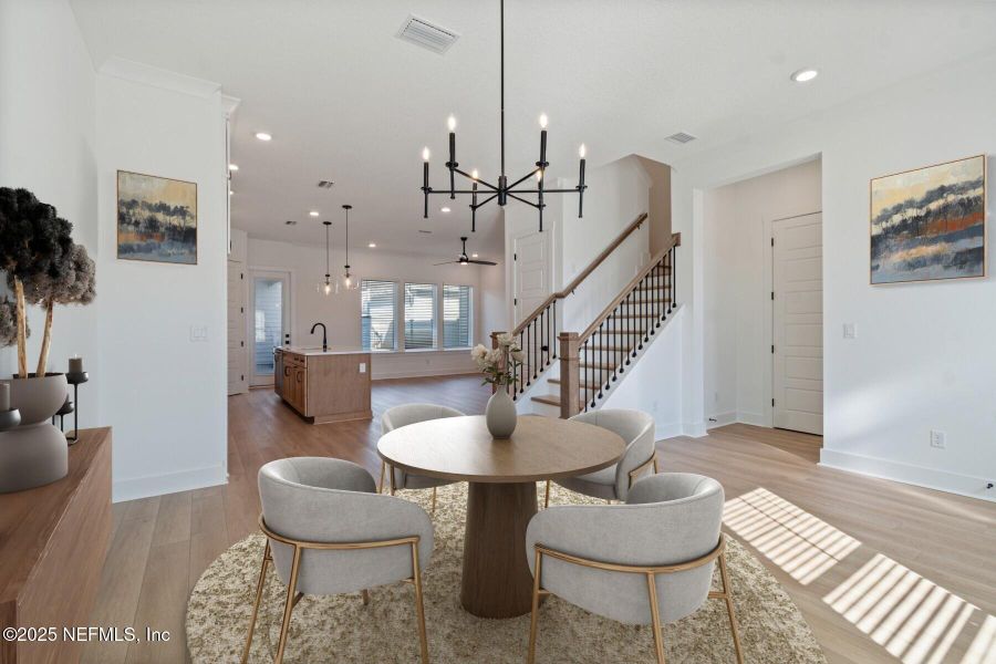 Furnished interior view inside a new home in , Jacksonville (Image 4).