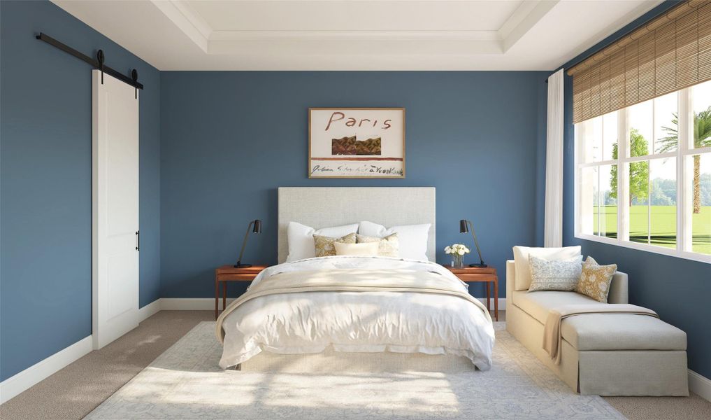 Private primary suite (*Artist rendering used for illustration purposes only.) Private primary suite (*Artist rendering used for illustration purposes only.)