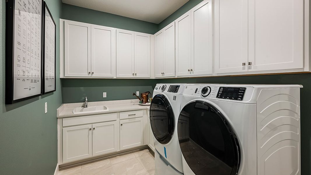 Representative furnished interior of a home built from the Pallazio by Taylor Morrison in Astor Creek Golf and Country Club, Port St. Lucie (Image 29).