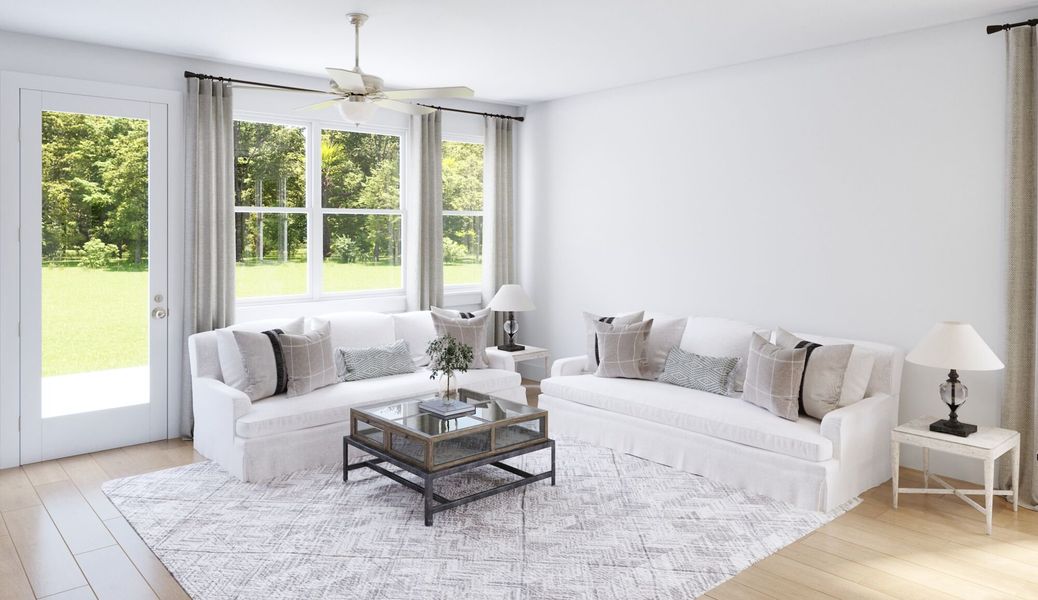 Representative furnished interior of a home built from the Collier by Mattamy Homes in Cardinal Landing, Coats (Image 6).