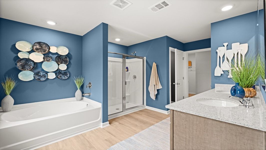 Representative furnished interior of a home built from the SUDBURY 24' TOWNHOME by D.R. Horton in Falcon Landing Townhomes, Gainesville (Image 27).