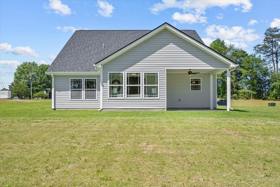 Representative exterior photo of a completed home built from the Fernwood by Enchanted Homes in Ballentine Ridge, Lyman, SC (Image 23).