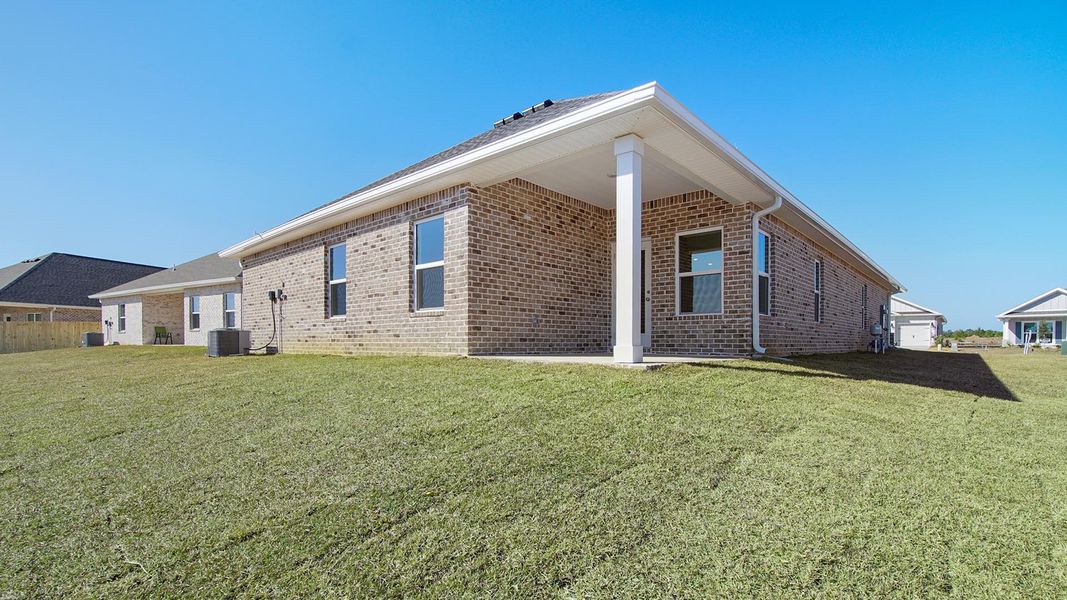 Exterior details and patio area of a home in Owl's Head Farms, Freeport (Image 3). Exterior details and patio area of a home in Owl's Head Farms, Freeport (Image 3).